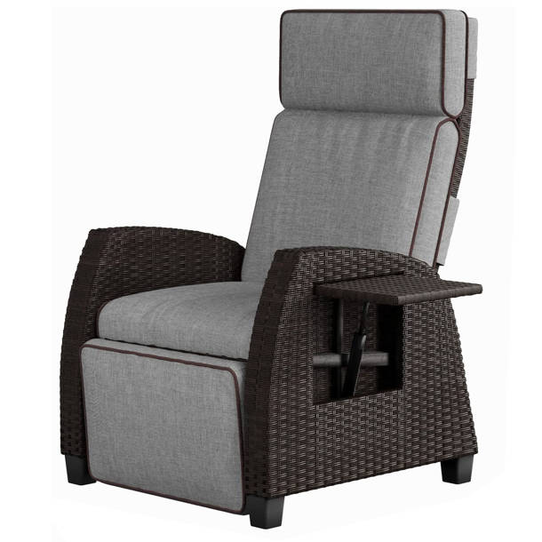 Latitude Run® Aadhira Recliner Patio Chair with Cushions & Reviews